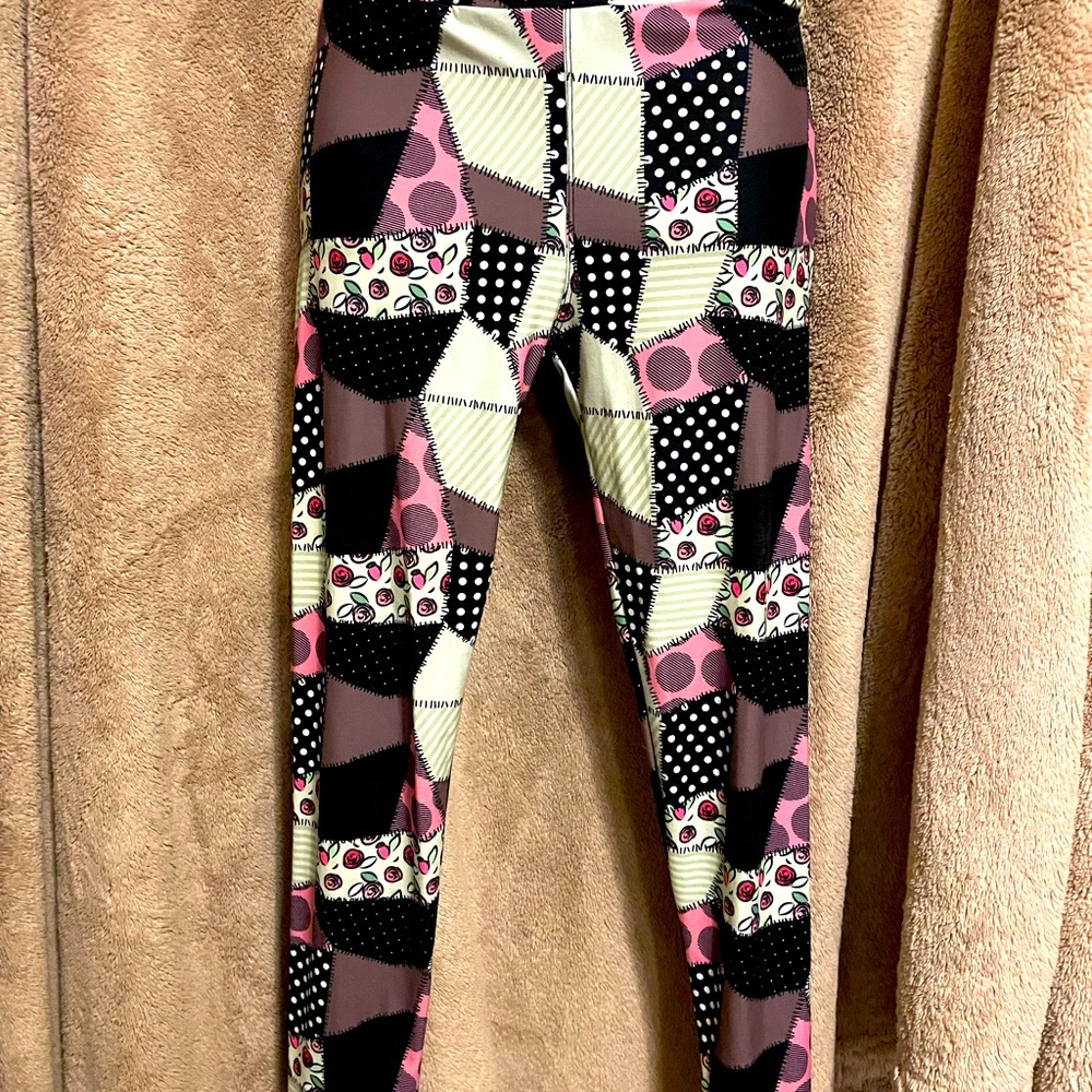 Jack and Sally Leggings Halloween Patchwork